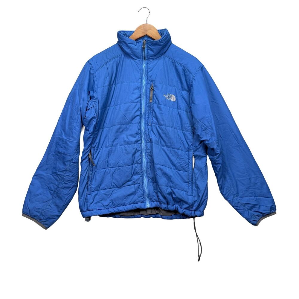 The North Face Women's Royal Blue Mock Neck Full-Zip Puffer Jacket Sz XL